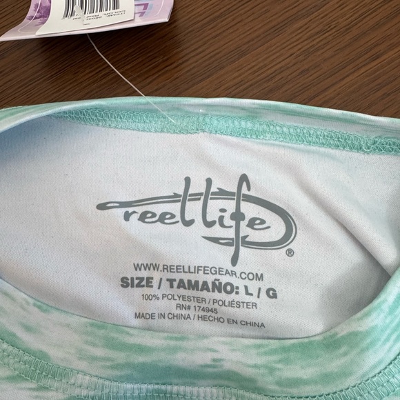 Reel Life Ocean Print Performance Shirt – L – NWT - Picture 3 of 3